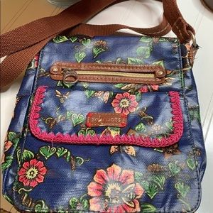 Sakroots Blue Floral Crossbody Bag